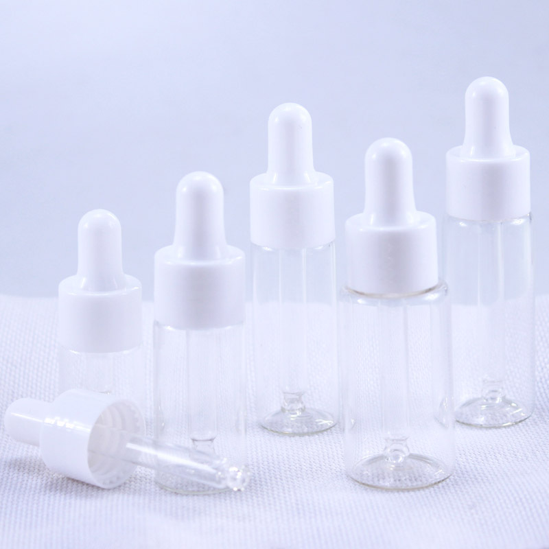 Juice Bottle Dropper - 50 unidades/lote, frascos de vidrio transparente